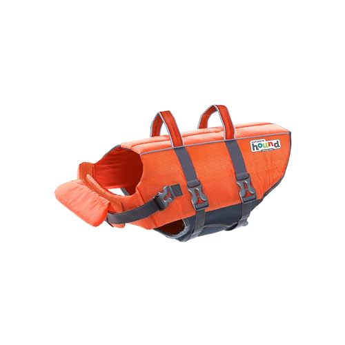 Outward Hound Granby Splash Orange Dog Life Jacket, Medium - color: Orange, size: Medium (Chest Girth: 21"-27")
