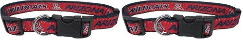 Pets First Collegiate PET Collar Old Version Arizona Wildcats Dog Collar, Size Small. Best Sports Team Collar for Dogs & Cats. A Shiny & Colorful Dog & Cat Collar Licensed by The NCAA (Pack of 2) - color: Arizona Wildcats, size: Small (Pack of 2)