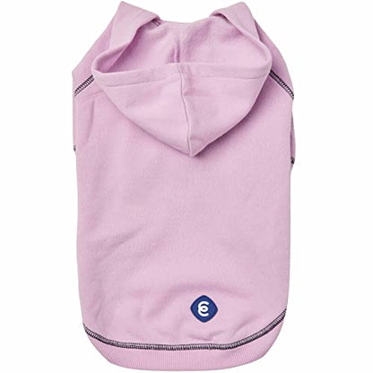Blueberry Pet Essentials Dog Hoodie – 14 inch, Cotton‑Blend Sweatshirt with Hood, Pink Lilac, Machine‑Washable Small‑Dog Jersey - color: Dog Hoodie - Pink Lilac, size: 14 inch (Pack of 1)