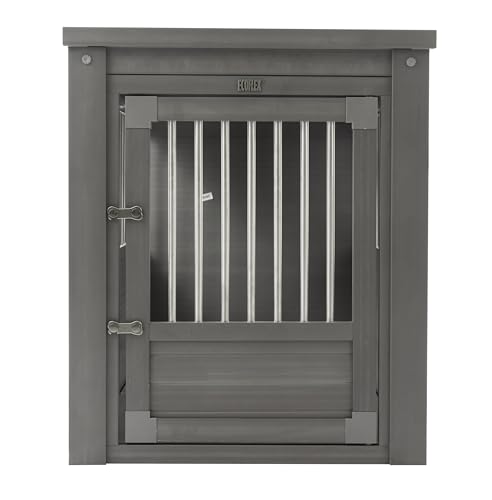 New Age Pet ecoFLEX Pet Crate/End Table, Large, Grey - color: Grey, size: 35.4"L x 24.0"W x 28.0"H