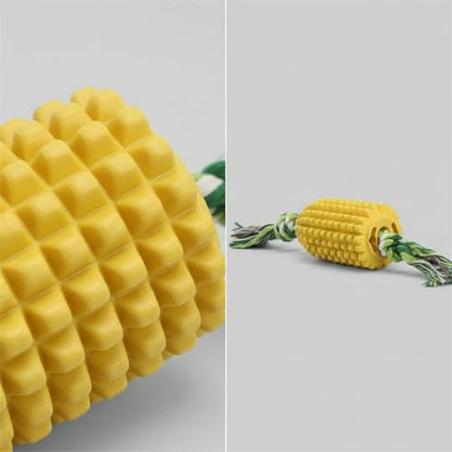 Durable Corn Rope Dog Toy: Aggressive Chewer Indestructible Puppy Teething Toy for Large Dogs with Rope Tug Dental Support Corn Cob Shape