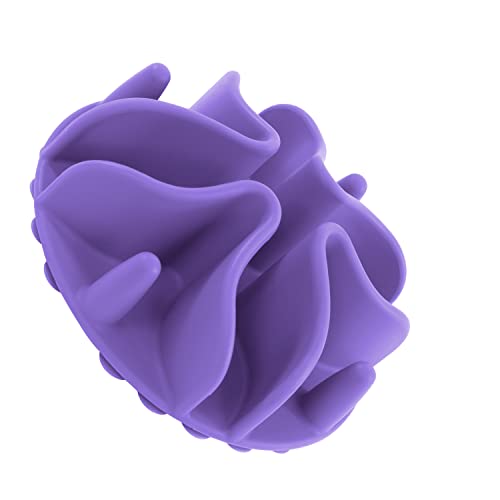 Jaoul Slow Feeder Dog Bowls Insert, Puzzle Slow Feeder Insert with 21 Octopus Suction Cups for Small Breed Dog Food Bowls (4 inch, Purple) - color: Purple, size: Small(4inch)