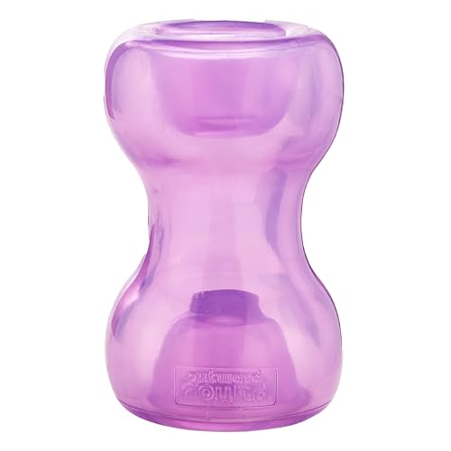 Outward Hound Double Snoop Interactive Treat Dispensing Dog Toy, Puzzle Ball Slow Feeder for Medium to Large Dogs, Mint-Scented for Mental Stimulation & Boredom Relief, 6in x 4in - color: Purple Double Snoop, size: Large