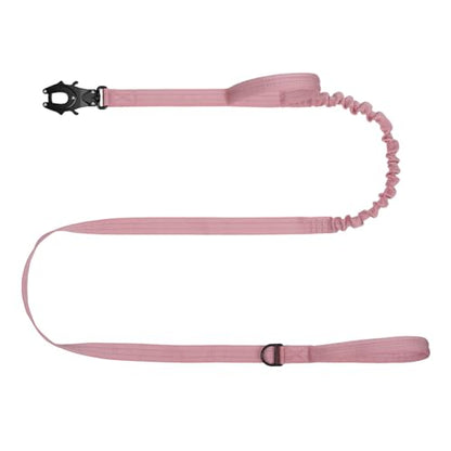 ICEFANG Tactical Dog Leash,K9 Training Walking Bungee Lead with 2 Control Handle,Heavy Duty Quick Release Metal Clasp,for Medium Large Breed (Pink, 6 FT) - color: Pink, size: 6 FT
