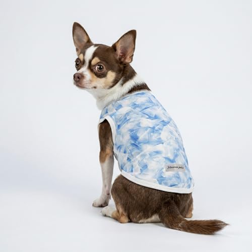 Fitwarm 2 Pack Ice Lemon UPF 50+ UV Sun Protection Dog Shirt, Lightweight Dog Cooling Vest, Quick Dry Summer Clothes for Small Dogs Boy Girl, Pet Outfit, Blue, Yellow, White, Small - color: Ice & Lemon, size: Small