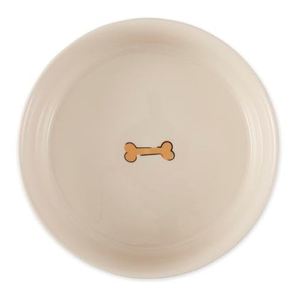 Bone Dry Ceramic Food Bowls, Non-Slip & Dishwasher Safe, Large Set, 7.5x2.4 Terrazzo - color: Terrazzo, size: Large Set, 7.5x2.4"