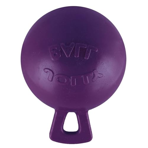 Jolly Pets Tug-n-Toss Dog Toy Ball with Handle, 10" XL, Red - color: Red, size: XL (10 in)