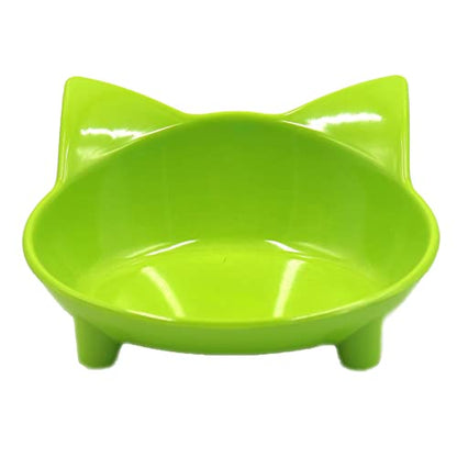 Cat Bowls, Anti-Slip Multi-Purpose Cat Food Bowl Pet Water Bowl Cat Feeding Bowl for Cats and Small Dogs (Green) - color: Green