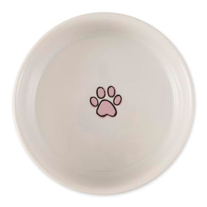 Bone Dry Ceramic Food Bowls, Non-Slip & Dishwasher Safe, Medium Set, 6x2 Pansy Check - color: Pansy Petite Check, size: Medium Set, 6x2"