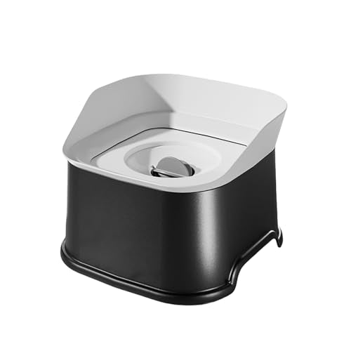 Dogs Water Dispenser Spill Bowl Spill Design for Large Dog Slip Resistant - color: Black, size: 1000ml