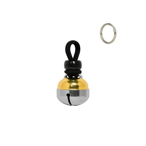 Noble Bells - Handmade in USA, Extra Loud Collar Bell for Cats and Dogs, Premium Brass and Nickel Silver - size: Extra-Small