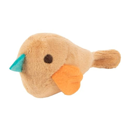 SmartyKat Chickadee Chirp Electronic Sound Cat Toy, Contains Catnip, Battery Powered - Light Brown, One Size - size: One Size, style: Chickadee Chirp
