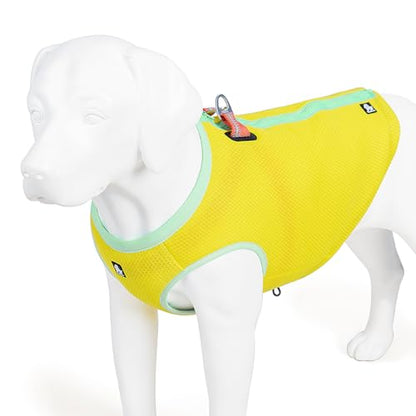 SGODA Dog Cooling Vest Harness Cooler Jacket Yellow Large - color: Yellow, size: Large Chest 24.5-28"