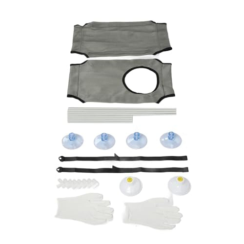 Cat Window Hammock Bed, Sturdy Suction Cup Cat Perch with Double Layer Soft Fabric, Easy Install Window Seat for Cats to Lounge and Watch Birds (Gray) - color: Gray