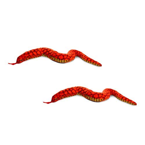 TUFFY - World's Tuffest Soft Dog Toy - Desert - Multiple Layers. Made Durable, Strong & Tough. Interactive Play (Tug, Toss & Fetch). Machine Washable & Floats (Snake, Large 2 Pack) - color: Snake, size: Large 2 Pack
