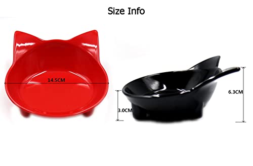 Cat Bowls, Anti-Slip Multi-Purpose Cat Food Bowl Pet Water Bowl Cat Feeding Bowl for Cats and Small Dogs (Yellow) - color: Yellow
