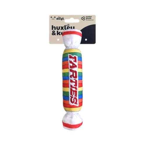 Huxley & Kent Funny Dog Toy w/Squeaker – Power Plush Squeaky Dog Toys for Small, Medium & Large Dogs – Soft Stuffed Animal for Indoor Play & Fetch - Farties, Large - size: Large, style: Farties