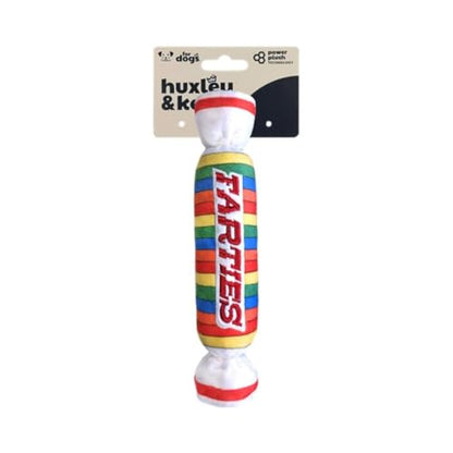 Huxley & Kent Funny Dog Toy w/Squeaker – Power Plush Squeaky Dog Toys for Small, Medium & Large Dogs – Soft Stuffed Animal for Indoor Play & Fetch - Farties, Large - size: Large, style: Farties