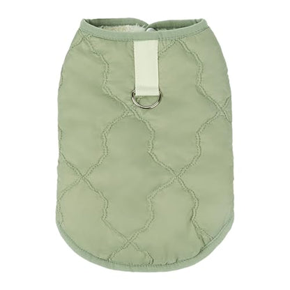 Dog Coat - Windproof Thermal Pet Jacket, Cold Weather Protection Apparel, Adjustable Reflective Design | Small Medium Large Breeds Clothing, Cats Puppies Kittens Wear for Winter Rain Snow - color: GreenXL