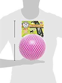 Jolly Pets Bounce-n-Play Dog Toy Ball, 6 Inches, Pink, 6 Inches/Medium (2506 PK) - color: Pink, size: Medium (6 in)