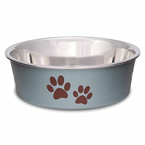Loving Pets Bella Dog Bowls - Stainless Steel Dog & Cat Bowls - Spill Proof Dog Food Bowl, Cat Bowl, Puppy Essentials & Pet Supplies Great for Home & Travel (Small 10-20 lbs, Blueberry) - color: Blueberry, size: Small (10-20lbs)