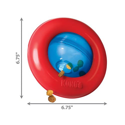 KONG Gyro - Interactive Dog Toy for Treat Dispensing - Dog Slow Feeder for Healthy Eating - for Medium/Large Dogs - size: Large (Pack of 1)
