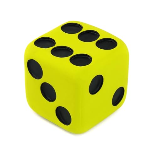CHIWAVA 4 Pack 1.7" Squeaky Latex Dog Toys Dice Puppy Fetch Interactive Play for Small Dogs