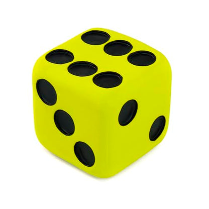CHIWAVA 4 Pack 1.7" Squeaky Latex Dog Toys Dice Puppy Fetch Interactive Play for Small Dogs