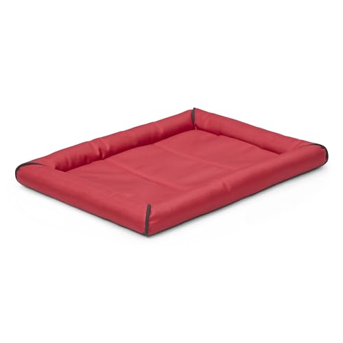 MidWest Homes for Pets Ultra-Rugged MAXX Dog Bed, Water Repellant, Easy Wipe Clean, Super Durable, Fits 24-inch Dog Crates, Red, 23L x 18W x 3H inches - color: Red, size: 24 Inch