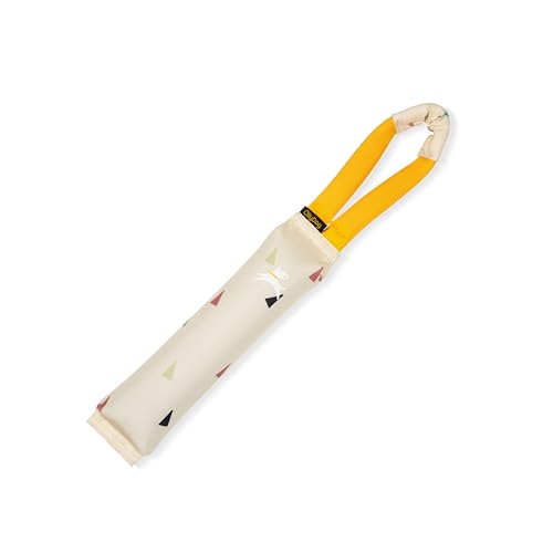 OllyDog Tugger | Durable Dog Tug Toy | Recycled | Tough Dog Bite Pillow | Handle | Interactive Pull Toy | Fetch & Training (Terrazzo) - color: Terrazzo