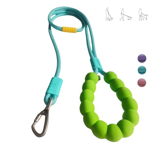 Hands Free Dog Leash,Adjustable Bungee Waist & Crossbody Leash with Comfortable Handle,Heavy Duty Nylon Rope for Small to Large Dogs,Safety Lock for Running,Hiking,Walking (Green-6ft) - color: Green, size: 6ft