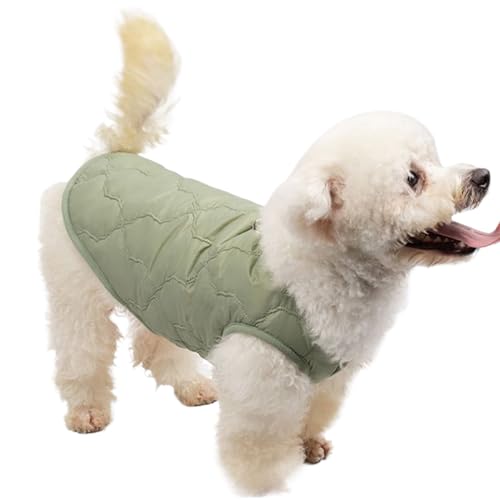 Dog Coat - Windproof Thermal Pet Jacket, Cold Weather Protection Apparel, Adjustable Reflective Design | Small Medium Large Breeds Clothing, Cats Puppies Kittens Wear for Winter Rain Snow - color: Green L