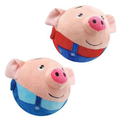 Interactive Dog Toys, 2026 New Active Moving Squeaky Dog Ball with Talking Sound, Rechargeable Washable Plush Toy (2PCS) - color: 2PCS