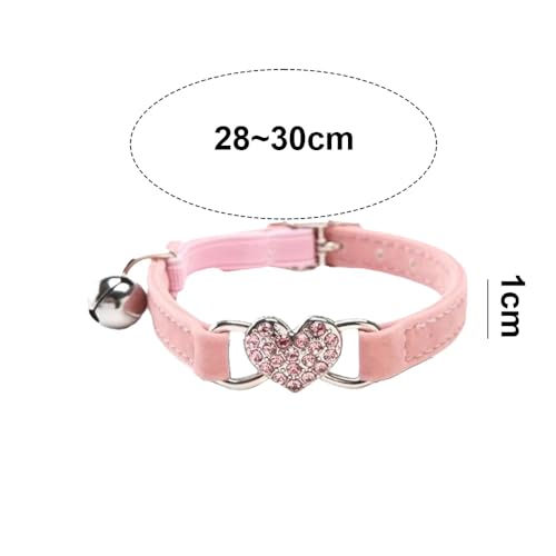 Adjustable Soft Pet Collar with Bell for Small Dogs, Kittens and Adult Cats - A Cozy and Stylish Accessory for Your Furry Friend!
