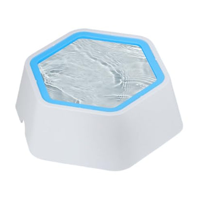 Floating Pet Bowl – Spill Resistant Water Feeder, Anti Tip Design, Dry Mouth Control | Splash Proof Cat Dog Drinking Solution for Home Travel - color: Blue