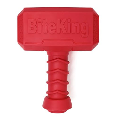 Natural Rubber Dog Toys for Large Aggressive Chewers - Lifetime Replacement - Indestructible Fetch Treat Toy for Large Dogs - Durable Hammer Dog Chew Toy for Super Chewer, Red - color: Hammer Toy - Red