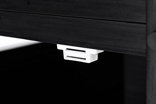 New Age Pet ECOFLEX Litter Loo Moisture and Odor Resistant Enclosure & End Table, No‑Tools Assembly, 10 Year Warranty, Espresso Black, Standard - color: Black, size: Standard