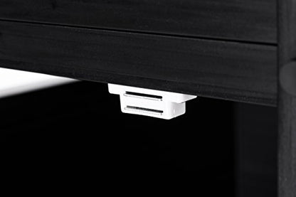 New Age Pet ECOFLEX Litter Loo Moisture and Odor Resistant Enclosure & End Table, No‑Tools Assembly, 10 Year Warranty, Espresso Black, Standard - color: Black, size: Standard