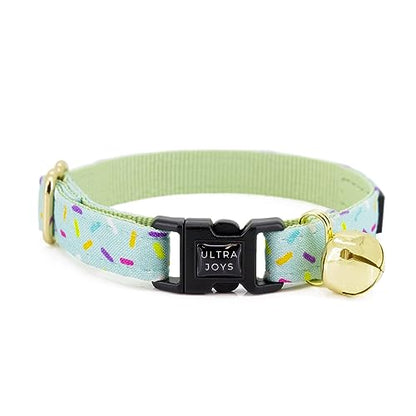 Ultra Joys Breakaway Cat Collar - Kitten to Adult, Bells, Boy & Girl Cat Collars, Birthday Gift - color: Birthday-Collar Only, size: Small