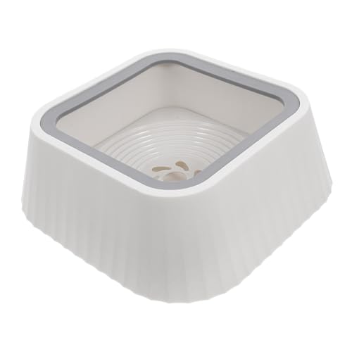 YARNOW Floating Pet Water Bowl Reusable Feeder Spill Design Material Innovative Floating Disk for Dry Drinking for Cats and Puppies - color: White