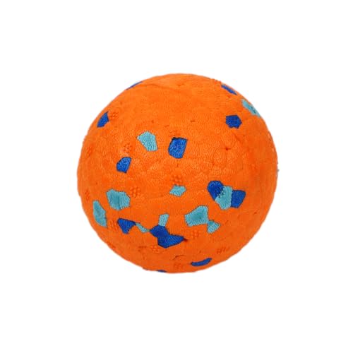 Large Indestructible Dog Ball for Aggressive Chewers, E-TPU Durable Fetch Ball for Large Medium Dogs, Outdoor Indoor, Pool Play, Puppy Birthday Gift, (3 Inch, Pack of 1) - color: Orange, size: Large
