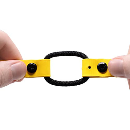 Educator 3/4-Inch Dog Training Collar Strap–ONLY Fits ME-300, ET-300/400, EZ-900, PE-900 & PG-300 Receivers – NOT Compatible with FE-580, ET-800 or UL-1200–Quick Snap Biothane Bungee Collar, Yellow - color: Yellow