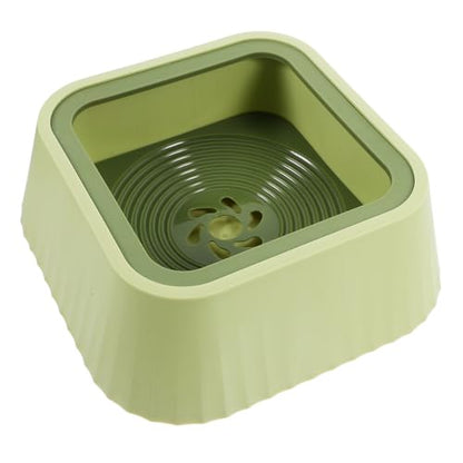 Toddmomy Pet Water Bowl Spill Floating Design for Cats and Small Dogs Plastic Water Dispenser Prevents Messy Spills - color: Green