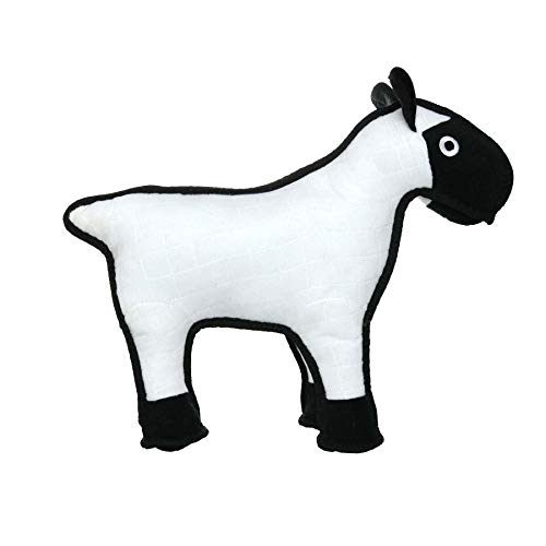 TUFFY World’s Tuffest Soft Dog Toy – Barnyard Series, Sheep, Large - color: Sheep, size: Large