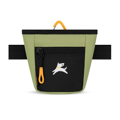 OllyDog Goodie Treat Bag, Dog Treat Pouch, Waist Belt Clip for Hands-Free Training, Magnetic Closure, Dog Training and Behavior Aids, Three Ways to Wear (Palm) - color: Palm