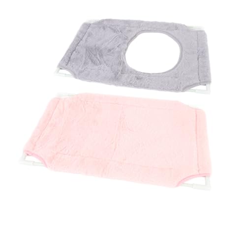 Double Layer Cat Window Perch, Cat Window Hammock Bed with 360° Full View and 33lbs Weight Limit, Includes 6 Strong Suction Cups for Indoor Cats on Smooth Windows (Double Layer Gray+Pink) - color: Double Layer Gray+Pink