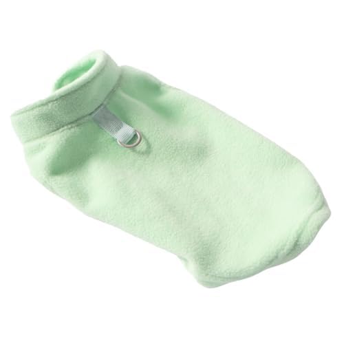 JACKO & CO - Fleece Vest Dog Sweater with Leash Ring - Soft, Warm & Lightweight Pullover Coat for Small & Medium Dogs, Puppies & Cats - Cozy Fall/Winter/Spring Pet Jacket (Mint Green, X-Small 3lbs) - color: Mint Green, size: XS (2-4lbs)