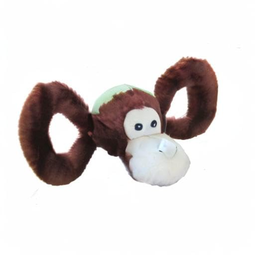 Jolly Pets Jolly Tug-a-Mal Monkey Tug/Squeak Toy, Medium - color: Monkey, size: Medium