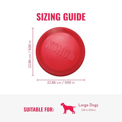KONG Goodie Bone & Flyer - Dog Toys to Enrich Playtime - Dog Bone & Soft Throwing Disc Support Mental Engagement - Rubber Bone for Treats - Rubber Flying Disc with Dynamic Rebound - for Medium Dogs - size: Medium