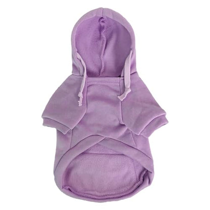 Jecikelon Pet Dog Cold Weather Coat with Pocket Winter Dog Hoodie Warm Puppy Clothes for Small Dogs Chihuahua Clothing (Purple, Small) - color: Purple, size: Small